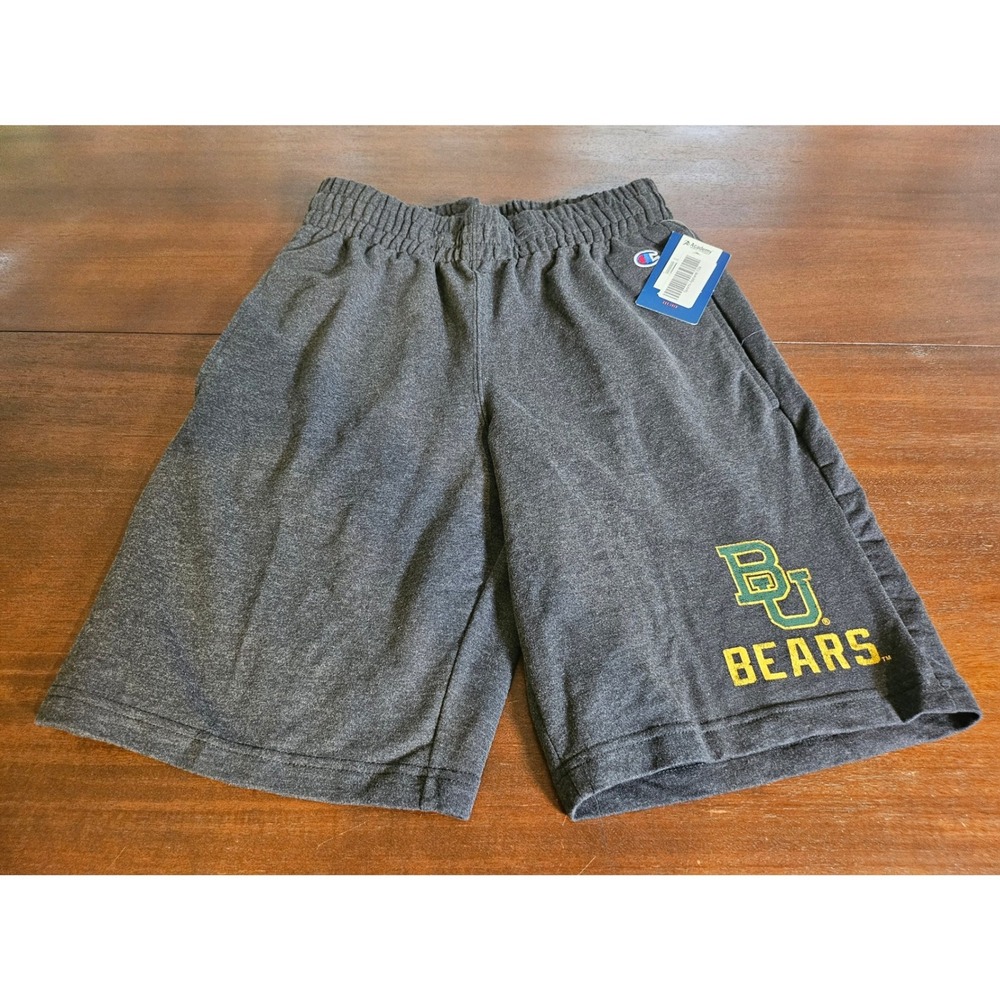 Champion Athletic Shorts Mens S Gray Baylor Bears BU NCAA Collegiate Heather